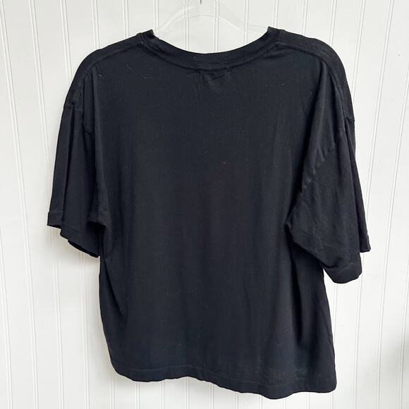 perfectwhitetee Gloria Black T-Shirt Soft Cotton Crewneck Relaxed Fit XS - Picture 6 of 8